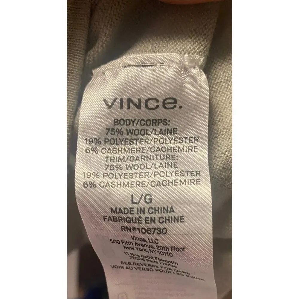 VINCE Seamless Wool Blend Sweater Size Large - Picture 4 of 5